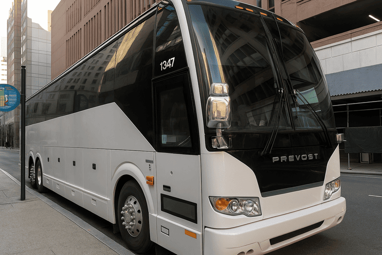 a Charter Bus Rental Pueblo coach bus